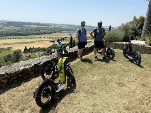 Team Building, en trottinette tout terrain, dans le Lauragais, Toulouse, E-TROTT LAURAGAIS