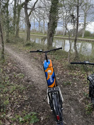 Randonnée trottinette électrique tout terrain lac de Saint-Férréol, Toulouse, E-TROTT LAURAGAIS